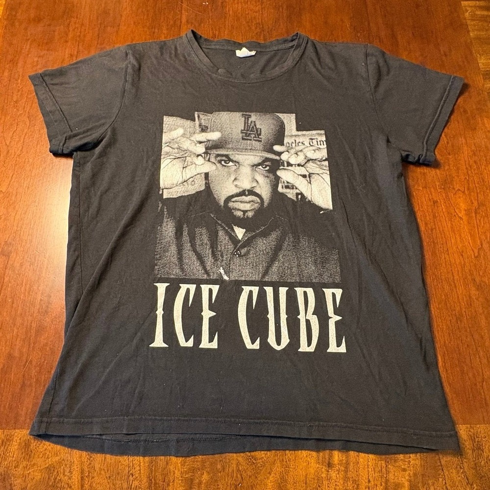 Ice‎ Cube Graphic T-Shirt Black Men's Large KTM tag